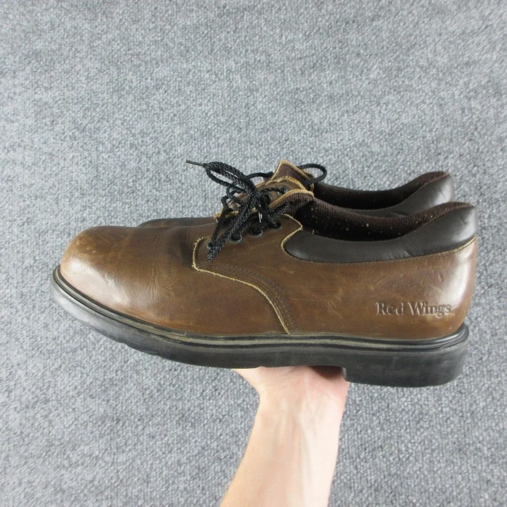 Red Wing Shoes Oxford Work Shoes Mens Size 11.5 Brown Leather Slip Resistant